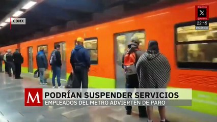 Trabajadores del metro amenazan con suspender servicios por falta de equipos de seguridad