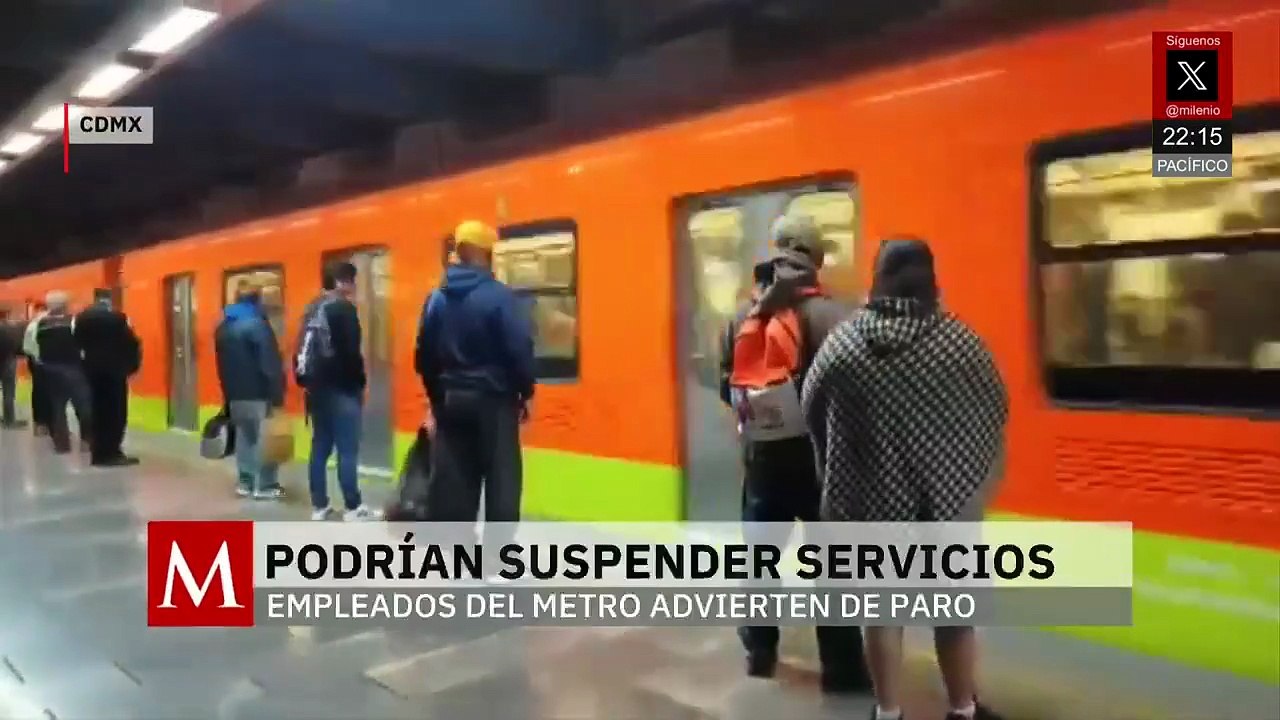 Trabajadores del metro amenazan con suspender servicios por falta de equipos de seguridad