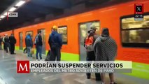 Trabajadores del metro amenazan con suspender servicios por falta de equipos de seguridad