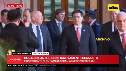 Horacio Cartes como “significativamente corrupto”.