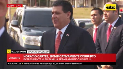 Diputado colorado Walter Harms.