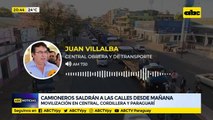 Camioneros saldrán a las calles desde mañana