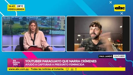 Youtuber paraguayo que narra crímenes