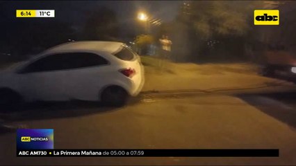 Vehículo cayó a una cuneta en Zeballos Cue