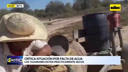 Crítica situación por falta de agua en la región occidental