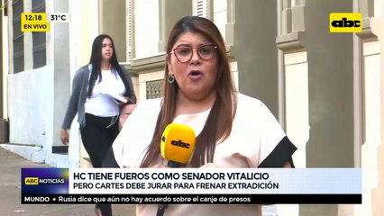 HC tiene fueros como senador vitalicio