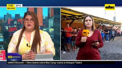 Extensa fila en identificaciones de San Lorenzo.