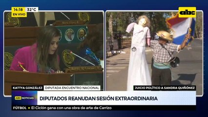 Diputados reanudan debate sobre juicio político a Sandra Quiñónez