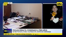 Froilán Peralta, condenado a tres años