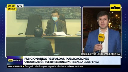 Continuó hoy el juicio contra la libertad de prensa