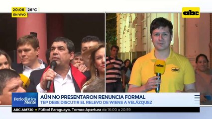 Fuerza Republicana aún no presentó renuncia formal de Hugo Velázquez