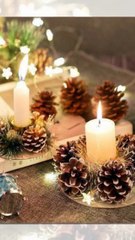 Ideas de arreglos navideños hechos con piñas