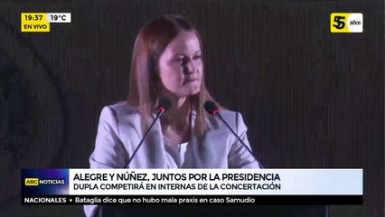 Alegre y Núñez, la dupla que competirá en internas de la concertación