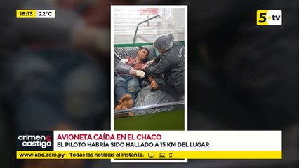 Hallan vivo al piloto de avioneta que se estrelló en el Chaco