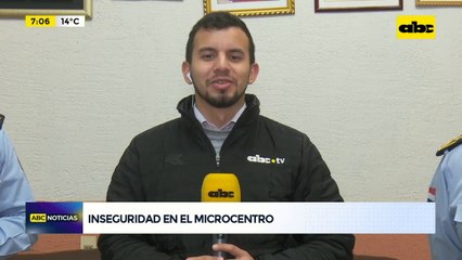 Inseguridad en el microcentro de Asunción.