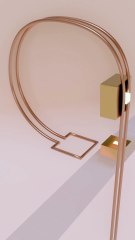 Railed Cube 3D Animation Video