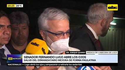 Senador Fernando Lugo abre los ojos