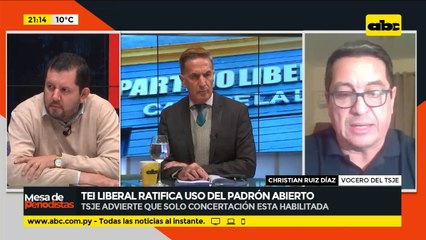 TSJE advierte que solo concertación está habilitada