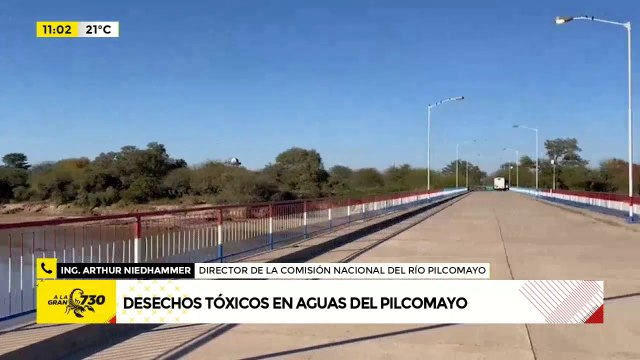 Desechos tóxicos en aguas del río Pilcomayo