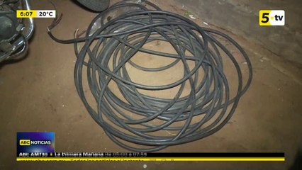 Dos detenidos por robo de cables en Limpio