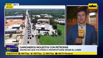 Camioneros molestos con Petropar