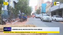 Cierre en el microcentro por obras