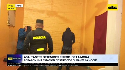 Asaltantes detenidos en Fdo. de la Mora