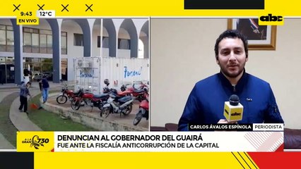 Denuncian al gobernador del Guairá