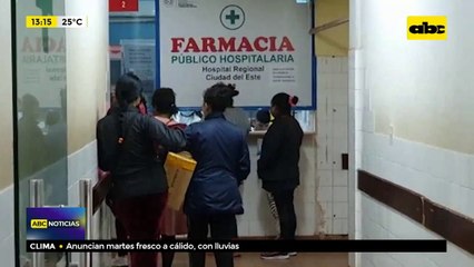 Pacientes reclaman falta de medicamentos