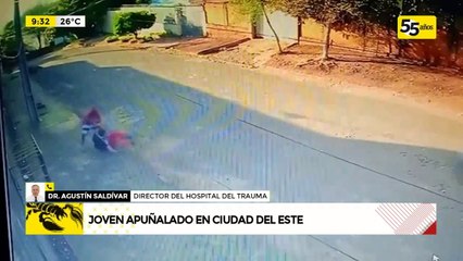 Salud del joven apuñalado en Ciudad del Este
