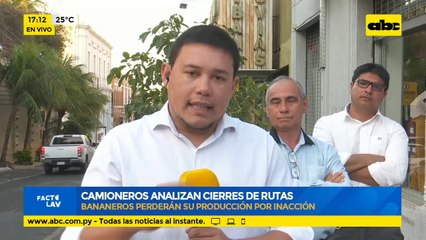 Productores de banana analizan cierres de rutas