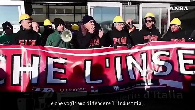 Ex Ilva Genova Cornigliano, lavoratori in corteo con Ansaldo e Fincantieri