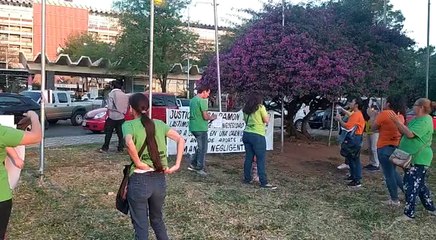 Protesta De Asegurados Frente Al Ips Central Donde El Principal Repudio Es Contra Vicente Bataglia