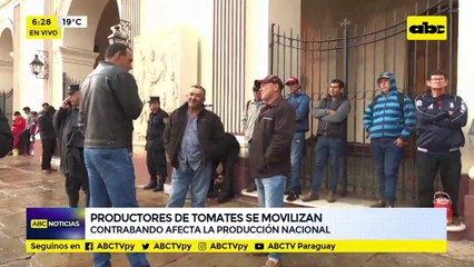 Productores de tomates se movilizan