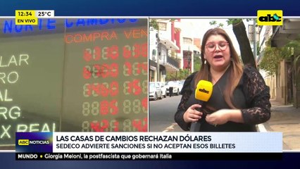 Las casas de cambios rechazan dólares