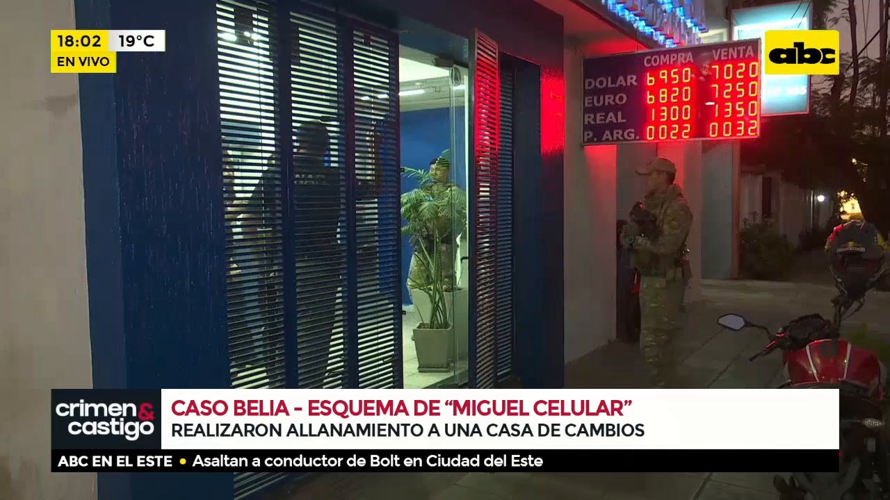 Realizaron allanamiento a casa de cambios "panorama"