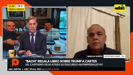 "Bachi" regala libro sobre Trump a Cartes