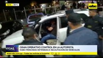 Operativo con personas detenidas e incautación de vehículos