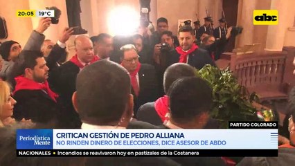 Critican gestión de Pedro Alliana