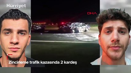 Tekirdağ'da 3 aracın karıştığı kazada 2 kardeş öldü