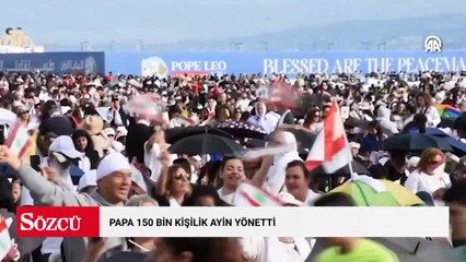 Papa 150 bin kişilik ayin yönetti