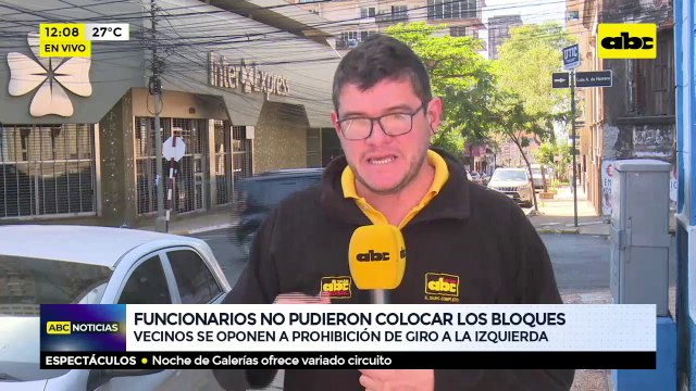 Funcionarios no pudieron colocar los bloques
