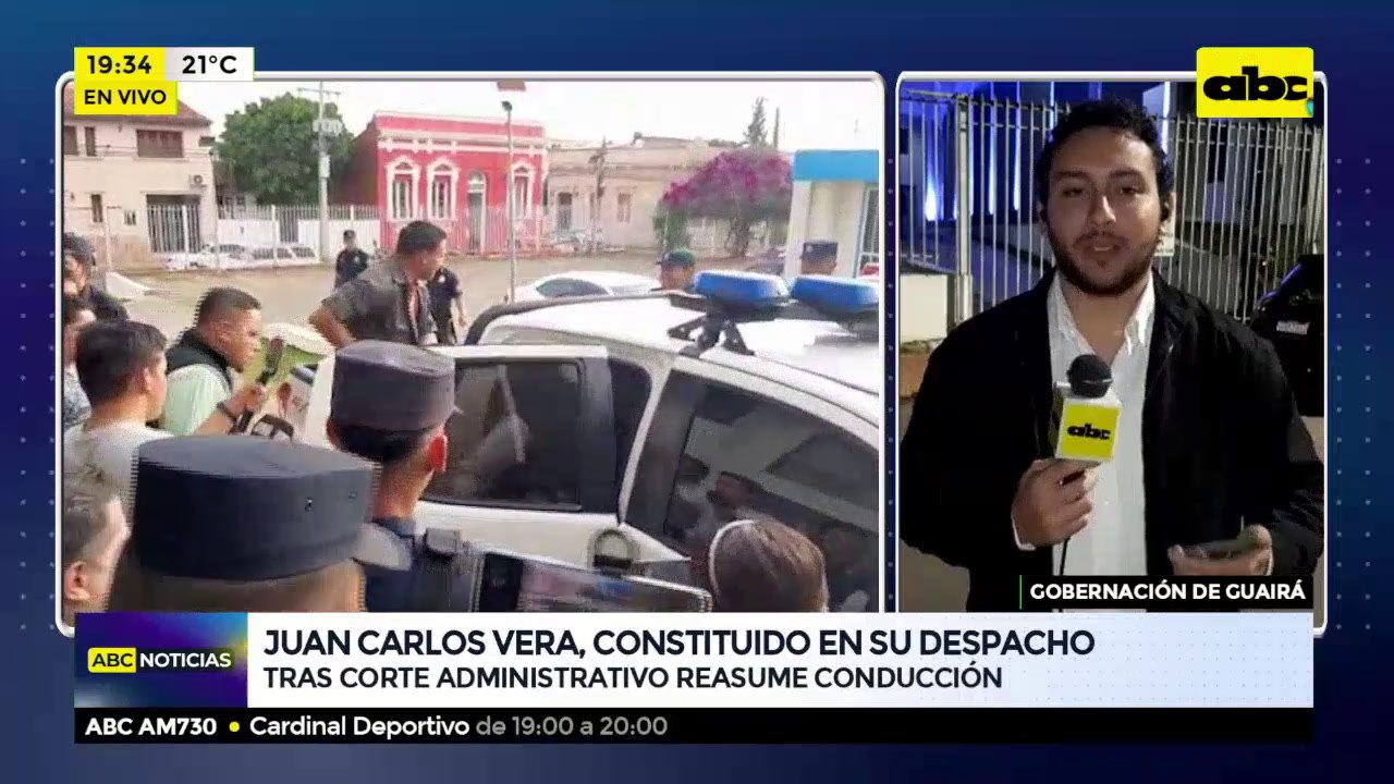 Juan Carlos Vera, constituido en su despacho