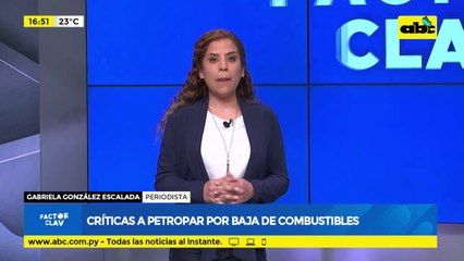Críticas a Petropar por baja en combustibles