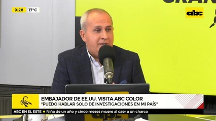 Visita del embajador de Estados Unidos en Paraguay Marc Ostfield, a ABC Color