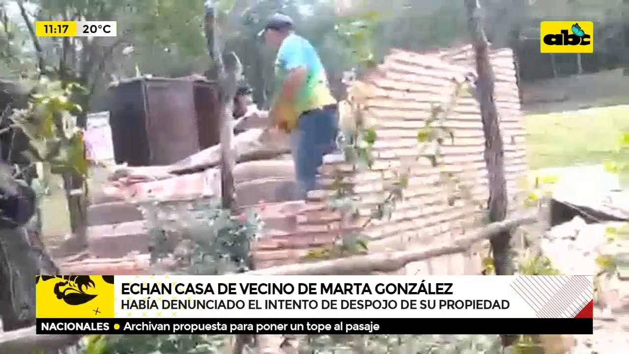 Echan casa de Juan Báez
