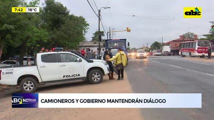 Camioneros y gobierno mantendrán diálogo
