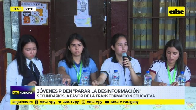 Gremio de estudiantes secundarios sobre transformación educativa