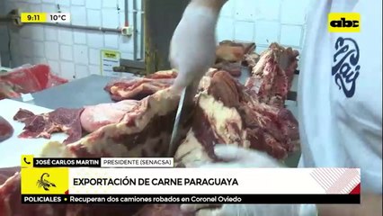 Exportación de carne paraguaya