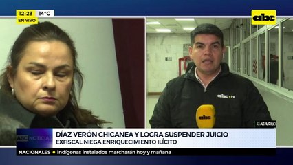 Díaz Verón chicanea y logra suspender juicio
